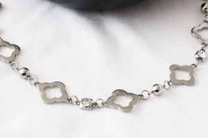 Clover stainless steel necklace