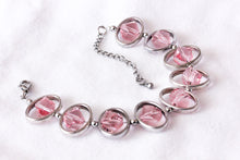 Load image into Gallery viewer, Oval silver frame bracelet-red