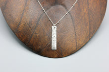Load image into Gallery viewer, Filigree bar pendant necklace