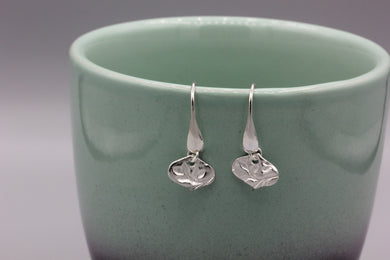 Arabesque fine silver earrings