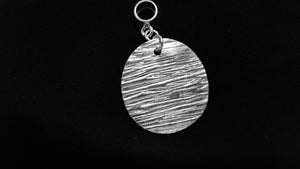 Harvest Moon .999 fine silver pendant