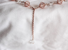 Load image into Gallery viewer, Rose gold and copper spiral necklace