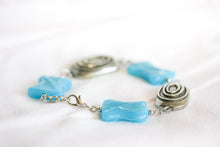 Load image into Gallery viewer, Sky blue ceramic twist bracelet